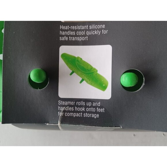 Green OXO Softworks Silicone Pressure Cooker Steamer Basket - Picture 4 of 7